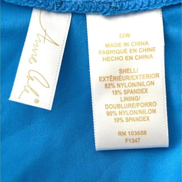 Anne Cole Women's V-Neck Cross Back One-Piece Swimsuit - Picture 8 of 8